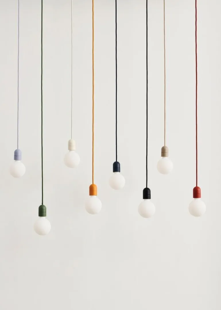 HAY Common pendant cord set, clay white