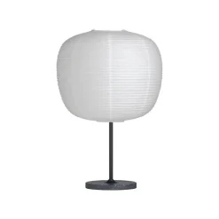 HAY Common table lamp base, soft black - black terrazzo