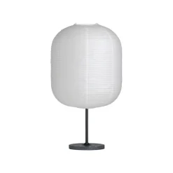 HAY Common table lamp base, soft black - black terrazzo