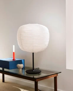 HAY Common table lamp base, soft black steel