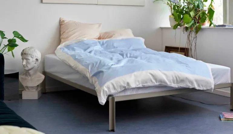HAY Connect bed, warm grey