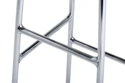 HAY Cornet bar stool, high, chrome - black