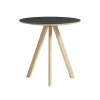 HAY CPH20 2.0 coffee table, 50 cm, lacquered oak - black linoleum