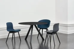 HAY CPH20 2.0 table, 120 cm, black oak - black linoleum