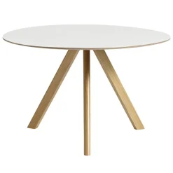 HAY CPH20 2.0 table, 120 cm, lacquered oak - white laminate