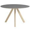 HAY CPH20 2.0 table, 120 cm, lacquered oak - grey linoleum