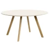 HAY CPH25 2.0 table, 140 cm, lacquered oak - off-white linoleum