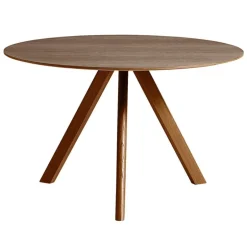 HAY CPH20 2.0 table, 120 cm, lacquered walnut - lacquered walnut veneer