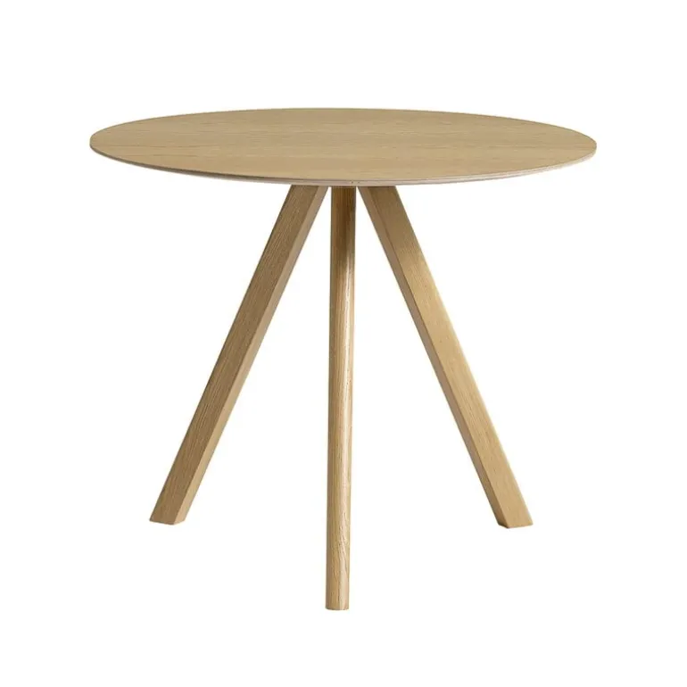 HAY CPH20 2.0 table, 90 cm, lacquered oak - lacquered oak veneer