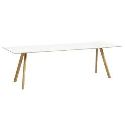 HAY CPH30 2.0 table, 250 x 90 cm, lacquered oak - white laminate