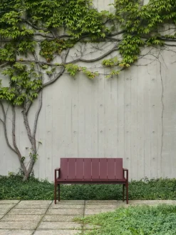 HAY Crate dining bench, iron red