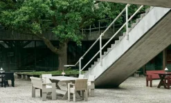 HAY Crate dining bench, iron red