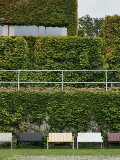 HAY Crate dining bench, iron red