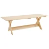 HAY Crate dining table, 230 cm, lacquered pine
