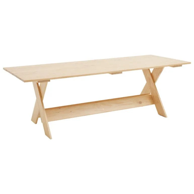 HAY Crate dining table, 230 cm, lacquered pine