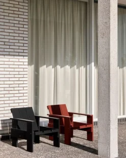 HAY Crate lounge chair, iron red