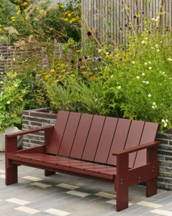 HAY Crate lounge sofa, iron red