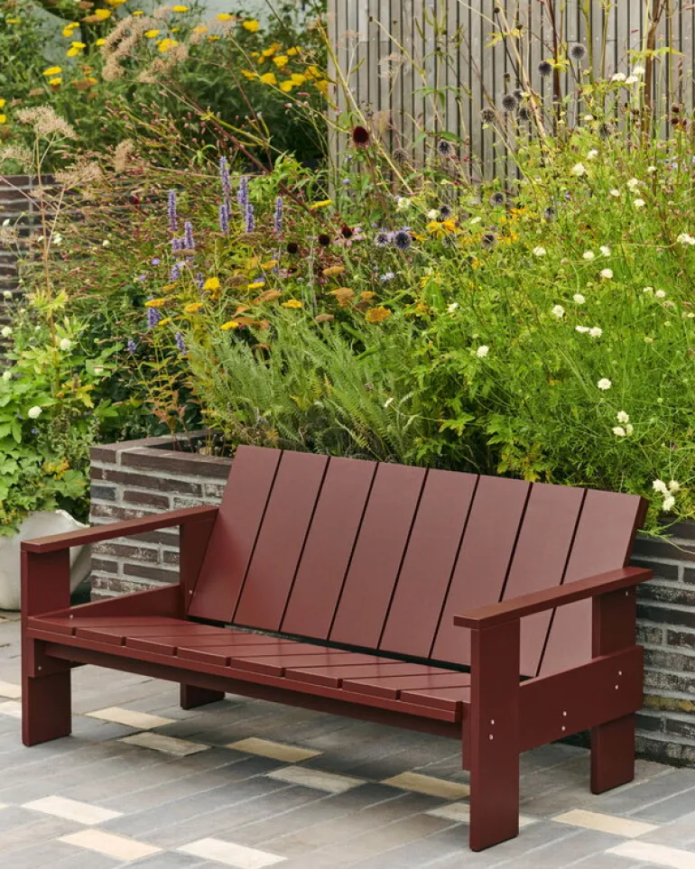 HAY Crate lounge sofa, iron red