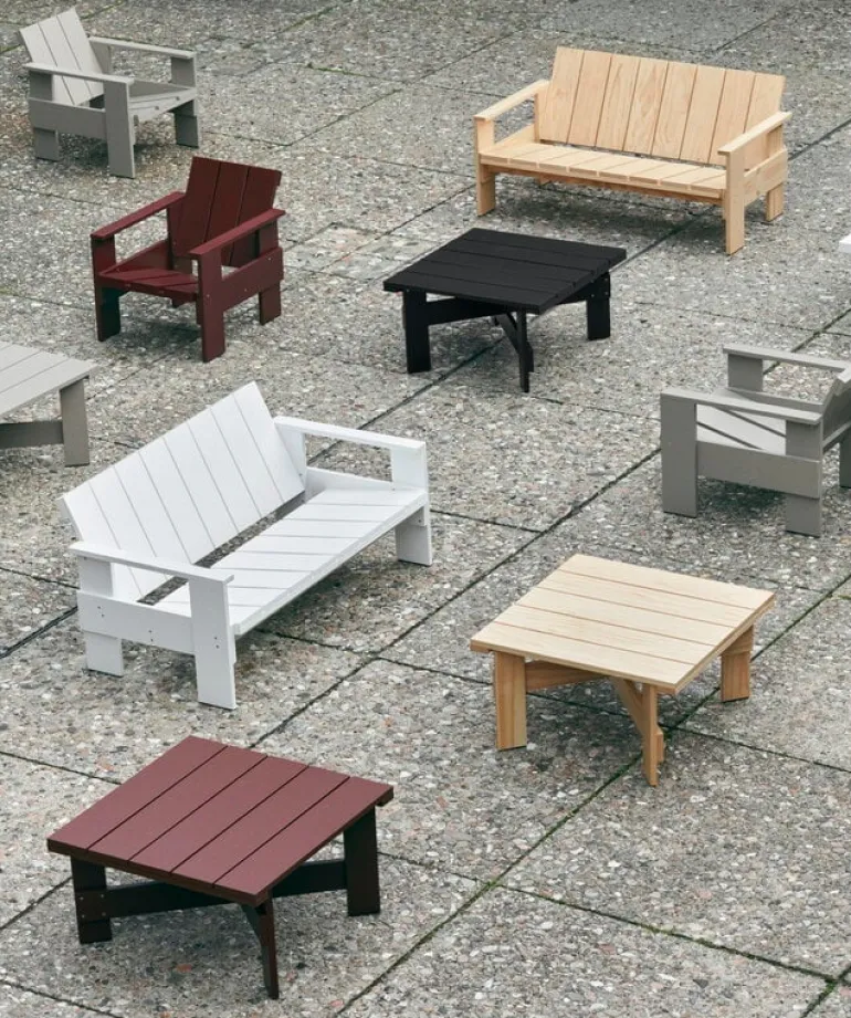 HAY Crate lounge sofa, lacquered pine