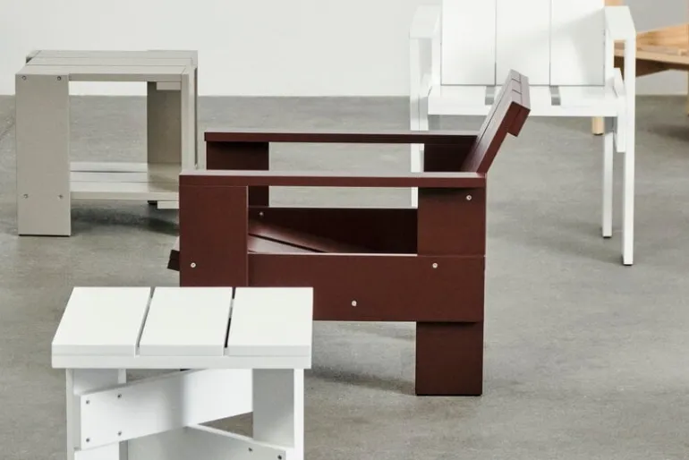 HAY Crate Low table, 45 x 45 cm, white