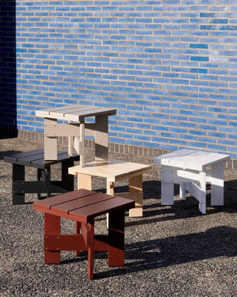 HAY Crate Low table, 45 x 45 cm, white