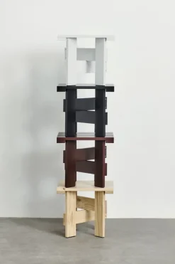 HAY Crate Low table, 45 x 45 cm,  lacquered pinewood