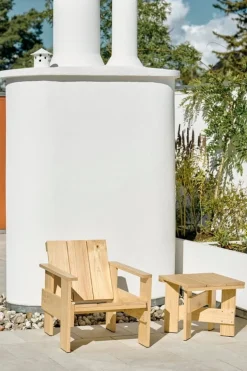 HAY Crate Low table, 45 x 45 cm,  lacquered pinewood