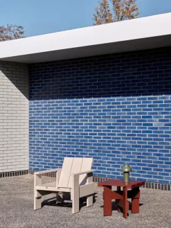 HAY Crate low table, 45 x 45 cm, iron red