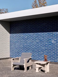 HAY Crate Quilted cushion for lounge chair, sky grey