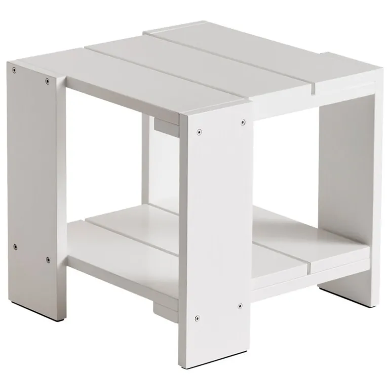 HAY Crate side table, 49,5 x 49,5 cm, white