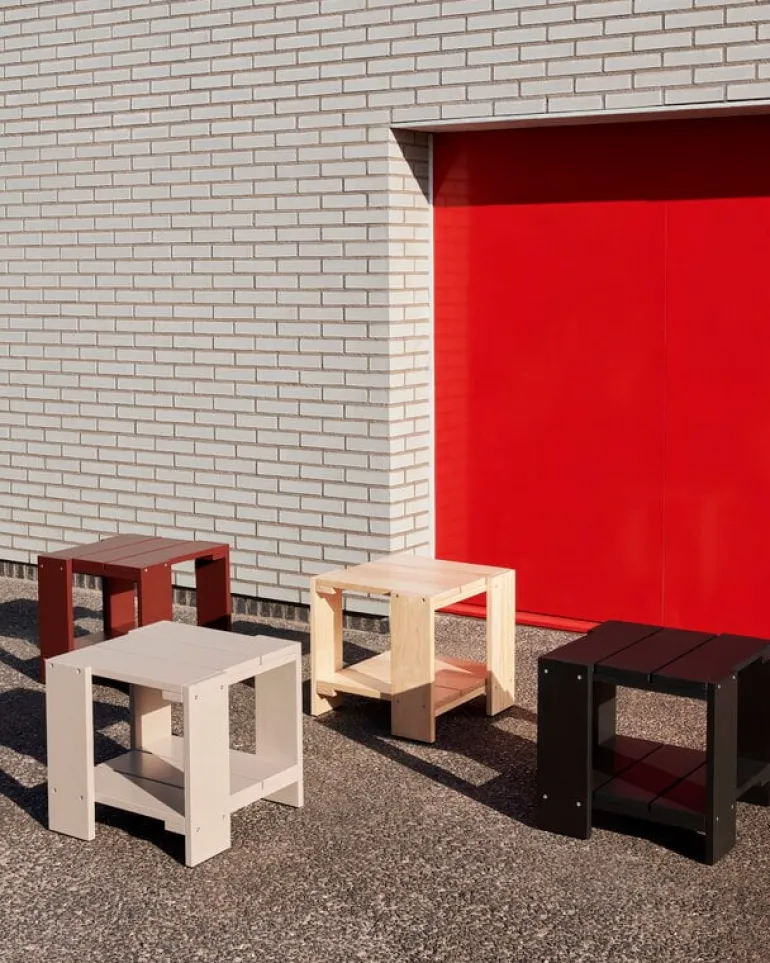 HAY Crate side table, 49,5 x 49,5 cm, black