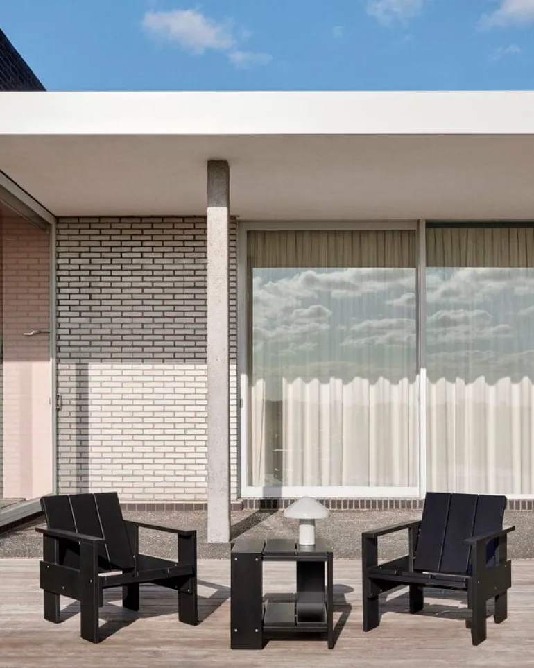 HAY Crate side table, 49,5 x 49,5 cm, black