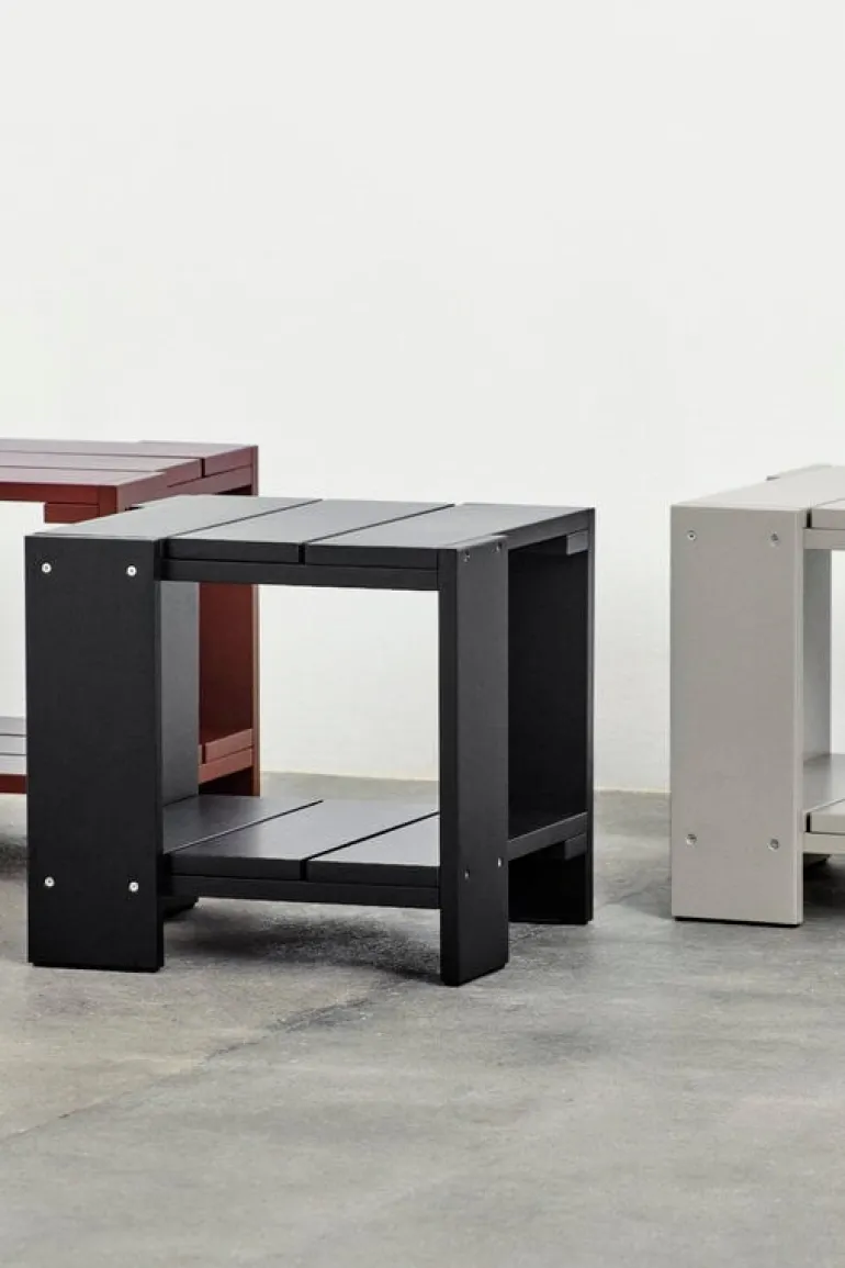 HAY Crate side table, 49,5 x 49,5 cm, black