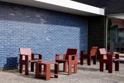 HAY Crate side table, 49,5 x 49,5 cm, iron red