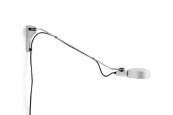 HAY Cupola wall lamp, clear anodised aluminium