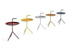 HAY DLM table, cherry red, high gloss