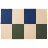HAY Ethan Cook Flat Works rug, 200 x 300 cm, Peach green check