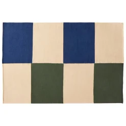 HAY Ethan Cook Flat Works rug, 200 x 300 cm, Peach green check