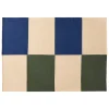 HAY Ethan Cook Flat Works rug, 170 x 240 cm, Peach green check