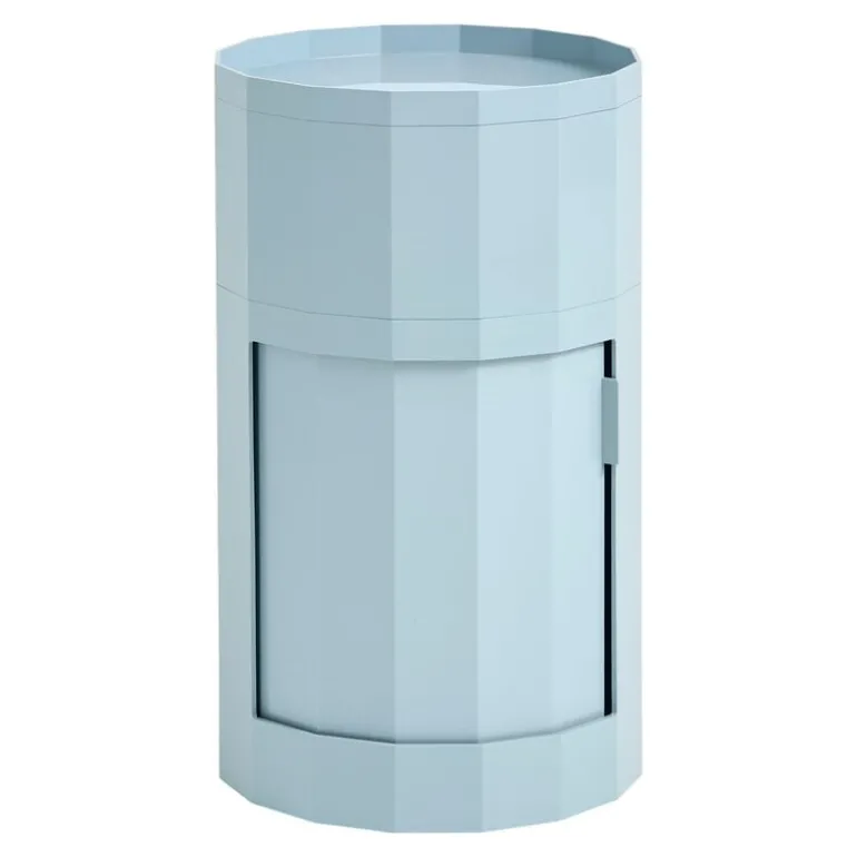 HAY Facet cabinet, high, misty blue