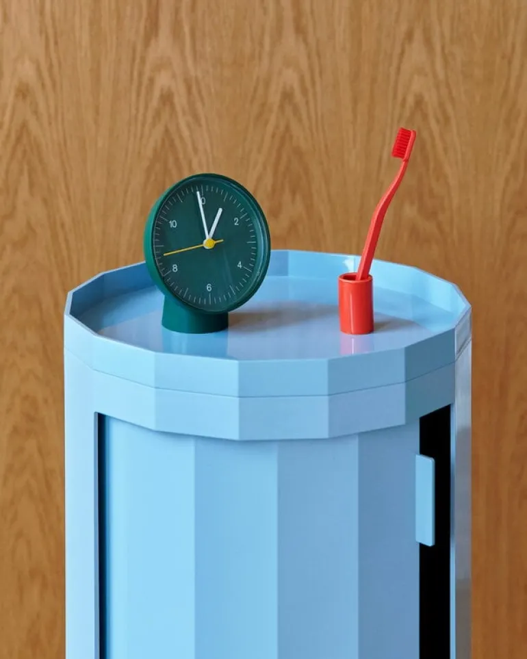 HAY Facet cabinet, high, misty blue