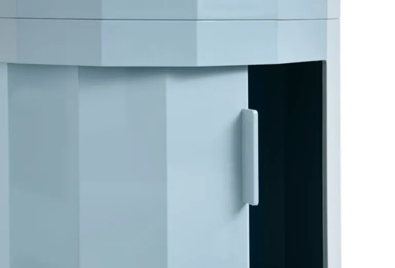 HAY Facet cabinet, high, misty blue