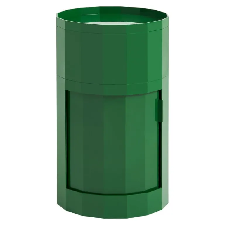 HAY Facet cabinet, high, spinach green