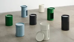 HAY Facet cabinet, high, spinach green