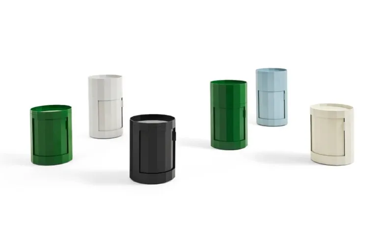 HAY Facet cabinet, low, misty grey