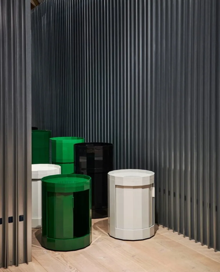 HAY Facet cabinet, low, spinach green