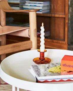 HAY Flare candleholder, amber