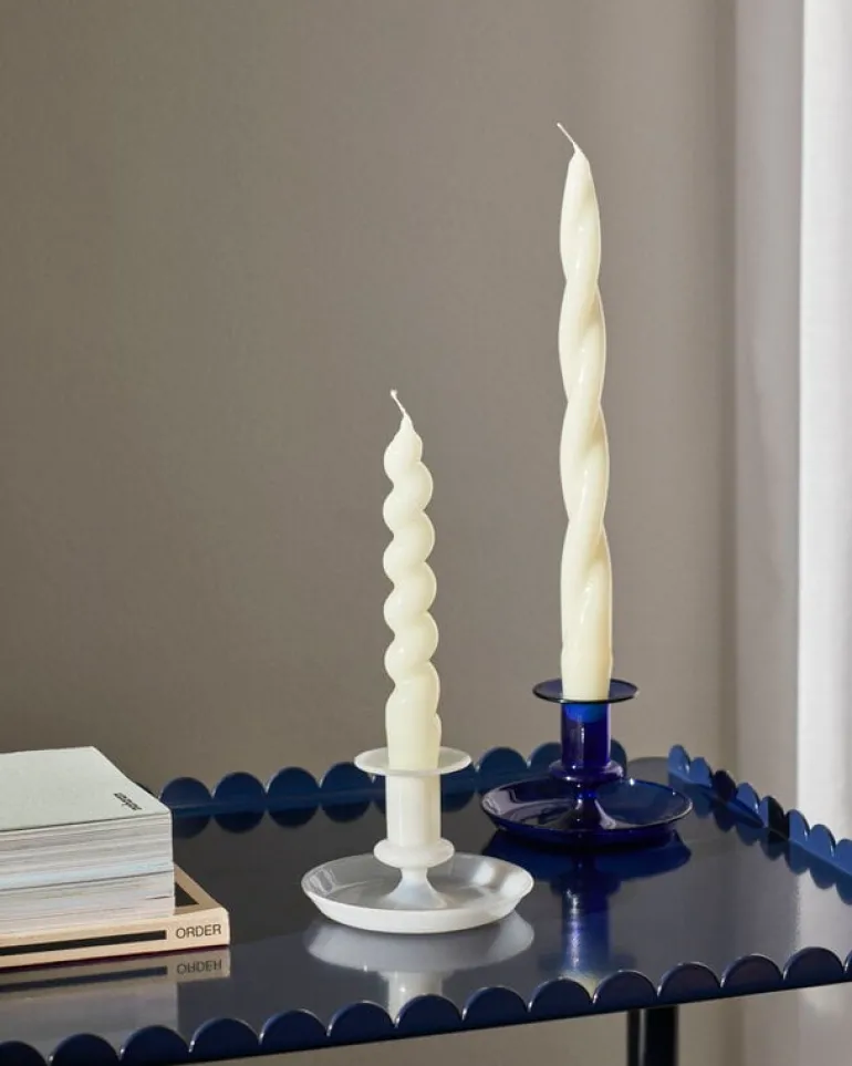 HAY Flare candleholder, white