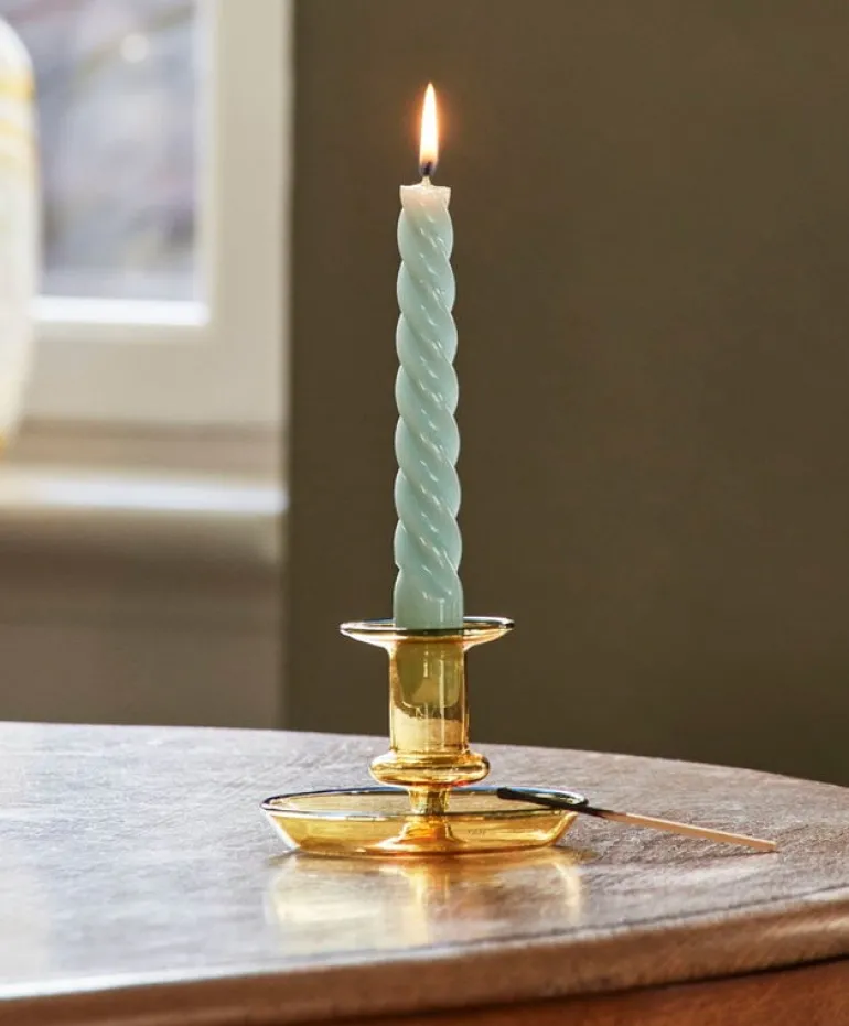 HAY Flare candleholder, yellow