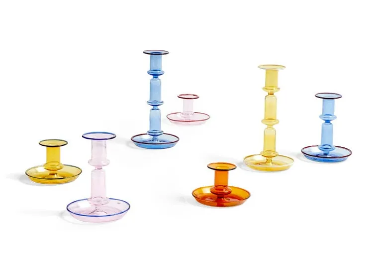 HAY Flare candleholder, yellow